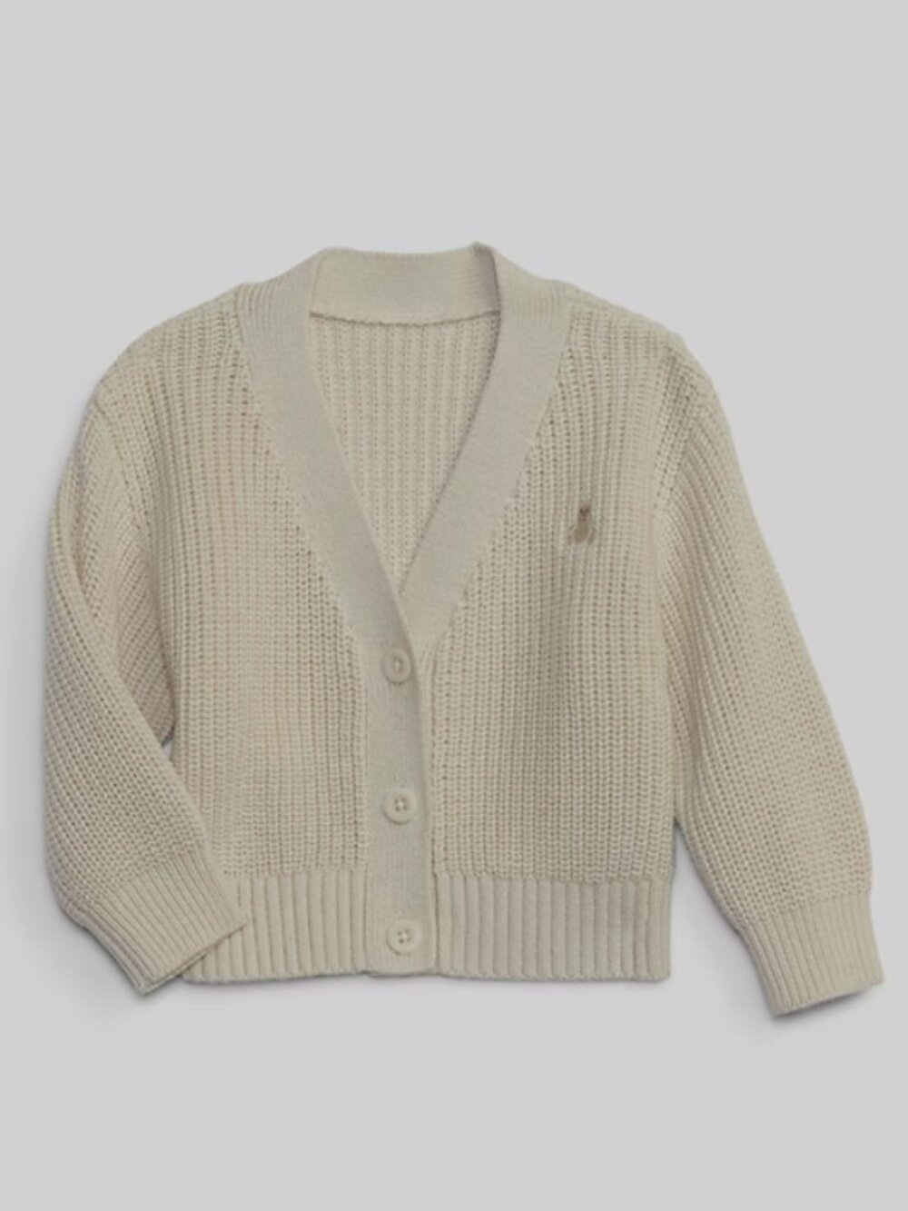 Baby Gap Baby Shaker-Stitch Cardigan in Chino Beige